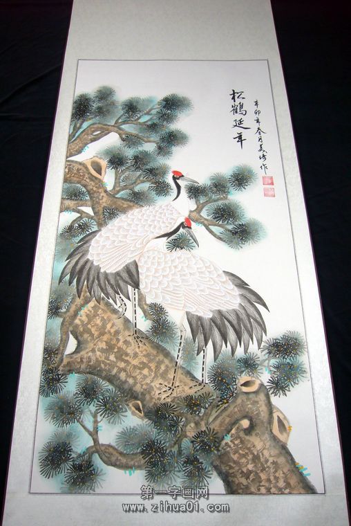 【公式】 四尺白鹤图- 第一字画网Powered by Hishop 絵画/タペストリー